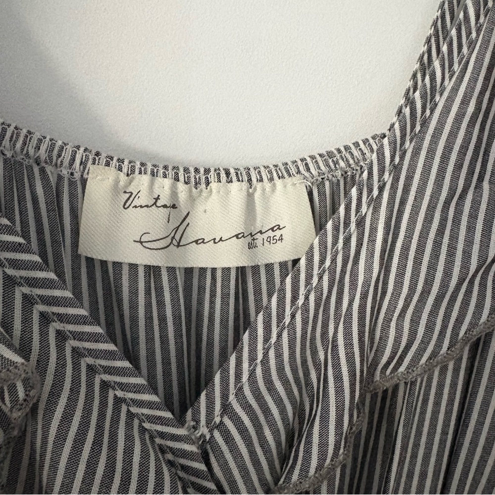 Vintage Havana Black and White Striped Dress - Picture 4 of 4